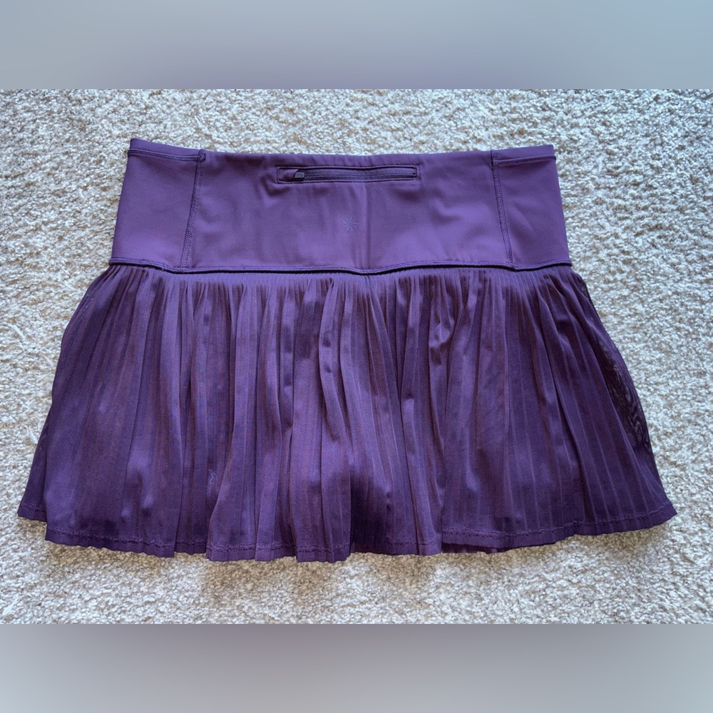 Athleta A-Game Mesh Skort in Agate Purple Sz L 13.5” - Picture 5 of 8